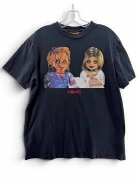 Chucky/Bride of Chucky/Child’s Play Black Graphic Y2K Tee Size Medium